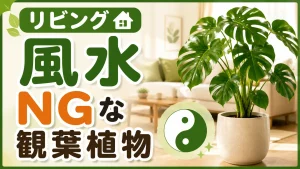 リビングで運気ダウン!? 風水NGな観葉植物の特徴と改善策