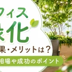 オフィス緑化の効果・メリットは？費用相場や成功のポイントも解説！